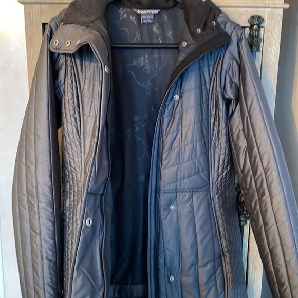 EXOFFICIO - Women’s Cosima Jacket Coat Small Petite (4-6) in grey black NWOT - Picture 6 of 15